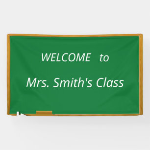 Lona Vuelva a la bandera de escuela