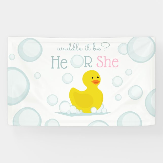 Lona Waddle, es un género negro, azul rosado, horizonta (Horizontal)