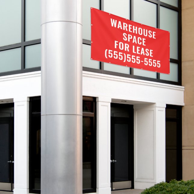Lona Warehouse Space for Lease Big Banner (Edificio exterior)