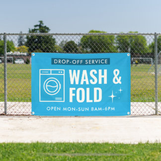 Lona Wash and Fold Service Laundry Dry Cleaners Blue