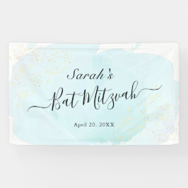 Lona Watercolor Blue x Gold Bat Mitzvah