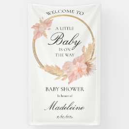 Lona Watercolor Boho Pink Baby Shower