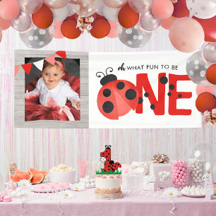 Lona Watercolor Ladybug Oh Qué Diversión Una Foto