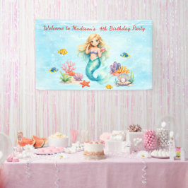 Lona Watercolor Mermaid Birthday