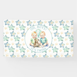 Lona Watercolor Twin Boys Baby Shower | Oh, chicos!