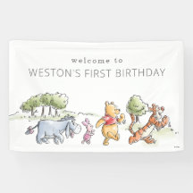 Watercolor Winnie, el primer cumpleaños del picnic