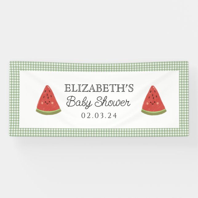 Lona Watermelon Little Sweet Melon Baby Shower (Horizontal)