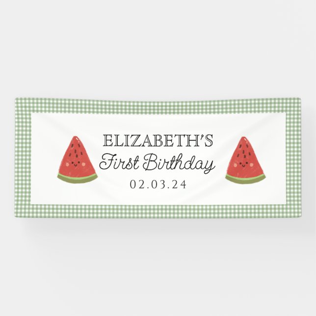 Lona Watermelon Little Sweet Melon Birthday (Horizontal)