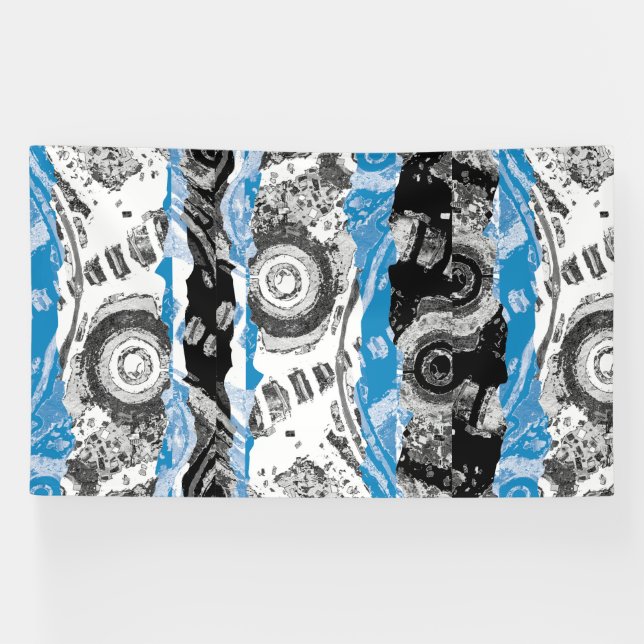 Lona Wave Mechanism – Abstract Vinyl Banner (6' x 10') (Horizontal)