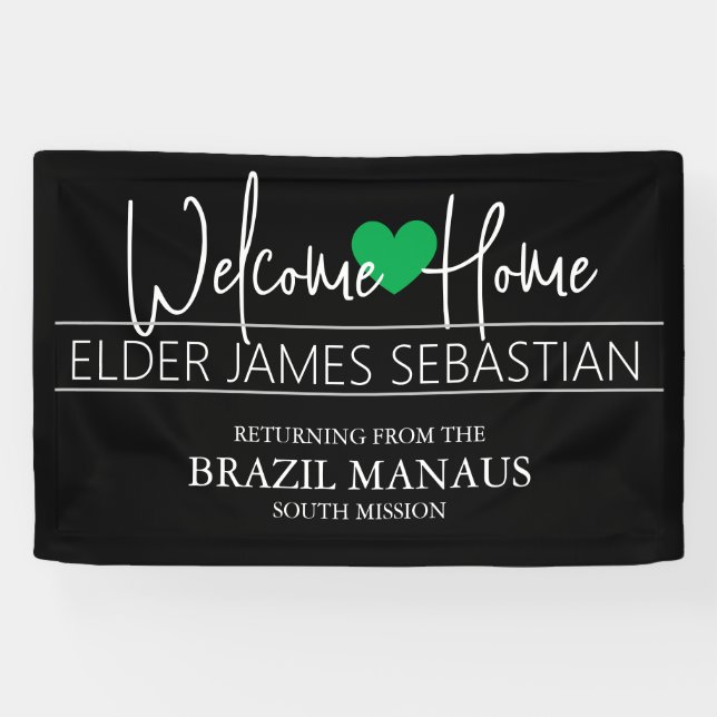 Lona Welcome Home Missionary Banner (Horizontal)