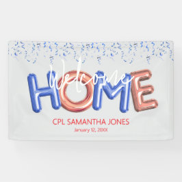 Lona Welcome Home Patriotic Military Hero Party Poster