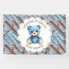 Lona Welcome to Baby Shower | Crochet Teddy Bear
