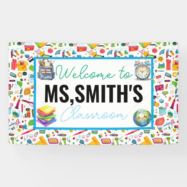 Lona Welcome to the Classroom Back to School Banner (Horizontal)
