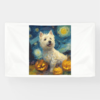 Lona West Highland Terrier Cute Dog Halloween Jack O La