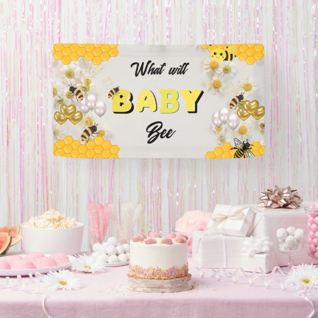 Lona What will baby bee Gender reveal party bee themes (Fiesta)