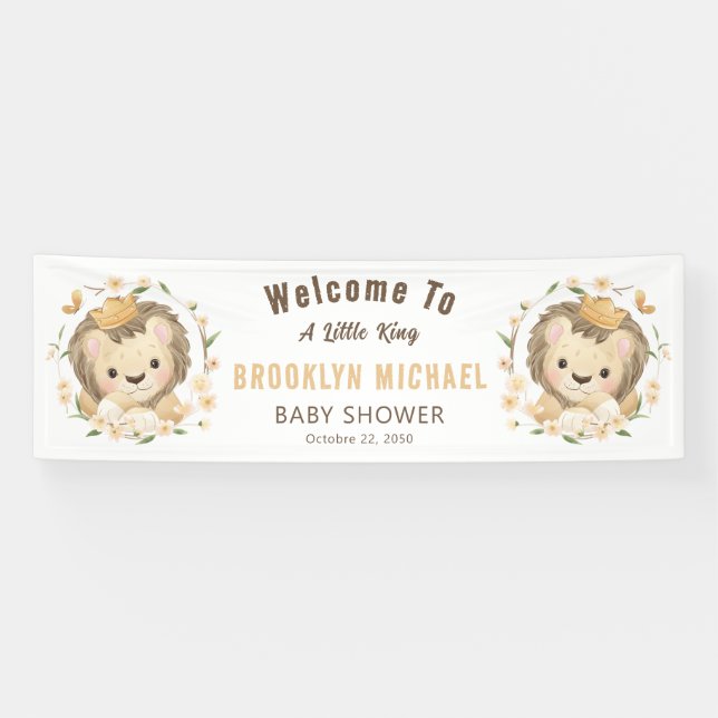 Lona Whimsical Lion King Baby Shower Wellness (Horizontal)
