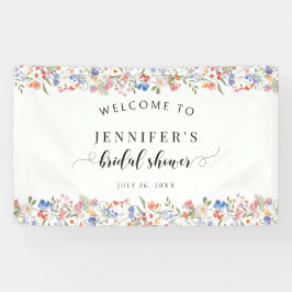 Lona Whimsical Wildflower Bloom Bridal Shower Welcome