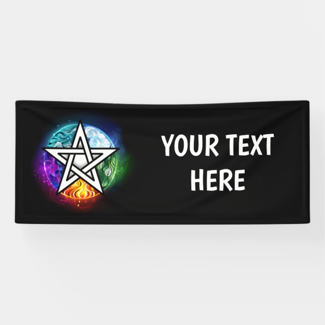 Lona Wiccan pentagram (Horizontal)