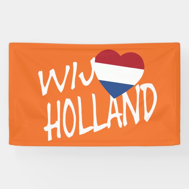 Lona Wij Heartflag Holland wnrcnt o bnrcnt (Horizontal)