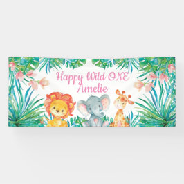 Lona Wild One Birthday banner backdrop
