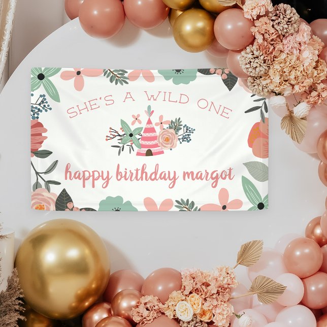 Lona Wild One | Primer cumpleaños del tema Boho Camping (Subido por el creador)