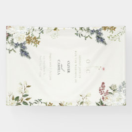 Lona Wildflower Botanical Wedding Banner