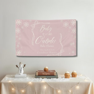 Lona Winter Coquette Pink Baby hace frío
