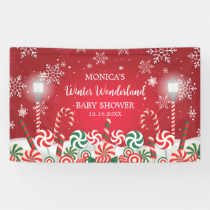 Lona Winter Wonderland Snoweflakes candyland backdrop