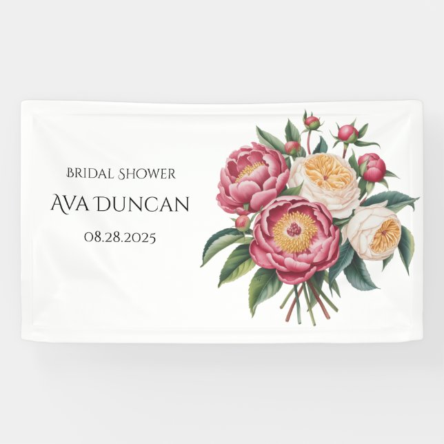 Lona Winterberry Primrose Paint Floral Bridal Shower (Horizontal)