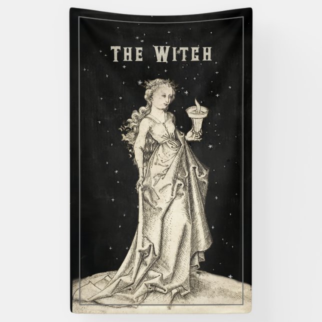 Lona Witch Vintage Etching (Vertical)