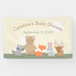 Lona Woodland Forest Animals Baby Shower