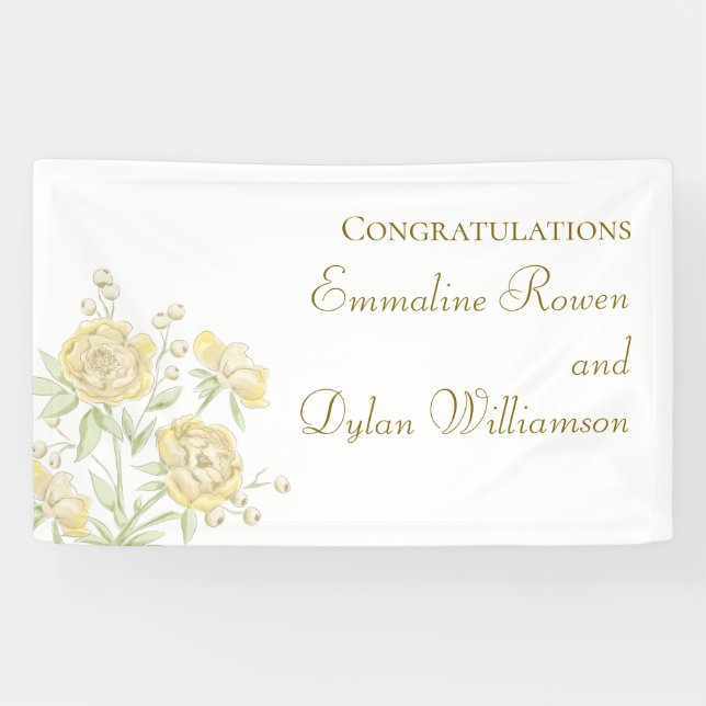 Lona Yellow Rose Wedding (Horizontal)