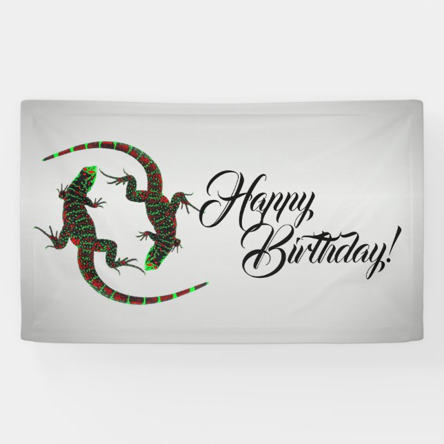 Lona Yin Yang Lizards Silver (Horizontal)