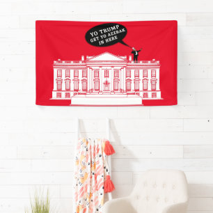 Lona YO TRUMP - Banner de nuevo de WHITEHOUSE MAGA