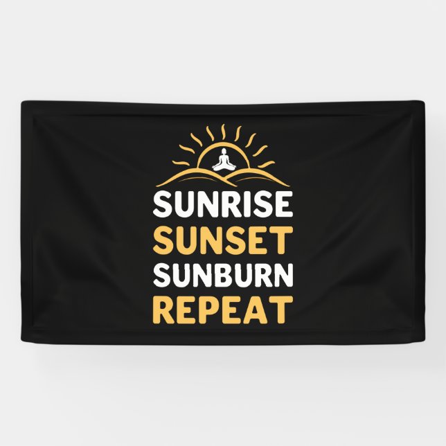 Lona Yoga Lover | Yoga Sunrise Sunset Sunburn Repeat (Horizontal)