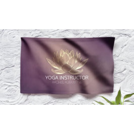 Lona YOGA Meditación Reiki Instructor Purple Gold Lotus