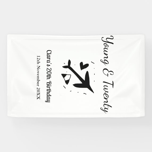 Lona Young and twenty adventure happy birthday add name (Horizontal)