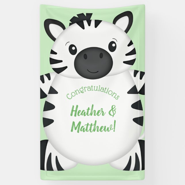Lona Zebra Baby Shower (Vertical)