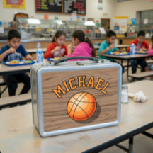 Lonchera metálica personalizada de baloncesto