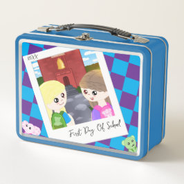 Lonchera personalizada con diseño dibujado a mano