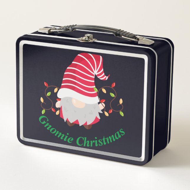 Loncherita de metal Gnomie Navidad (Anverso)