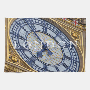 London Elizabeth Tower reloj con toalla de té