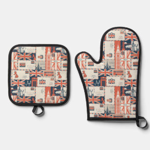 London Post Oven Mitt Set