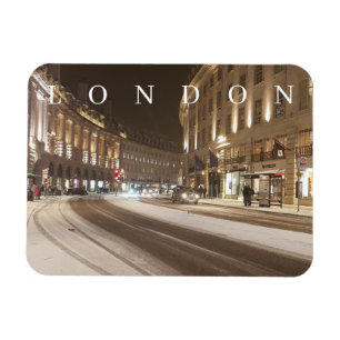 London Regent Street en el imán de la nieve