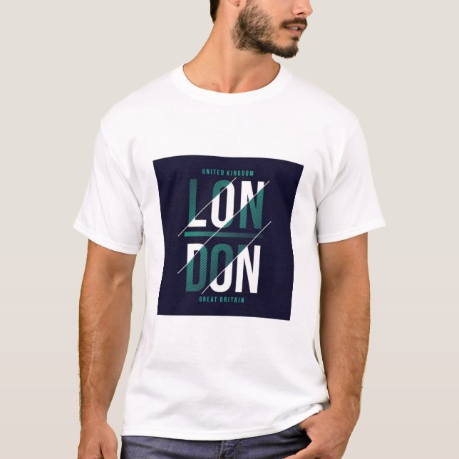 LONDRES. CAMISETA CON TEXTO IMPRESO (Anverso)
