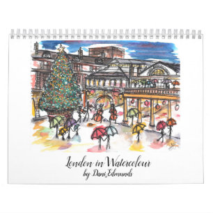 Londres en el calendario Watercolor 2021