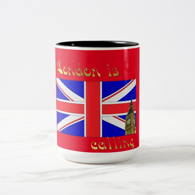 Londres está llamando la taza de la almohada (Centro)