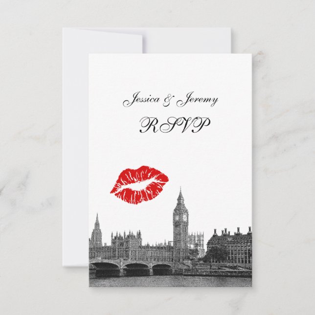 Londres Inglaterra Besar BW RSVP #2 (Anverso)