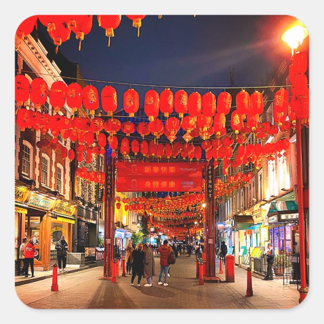 Londres, Inglaterra, Chinatown #2 Pegatinas (Anverso)