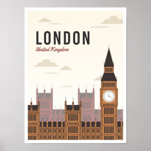 Londres Inglaterra Ilustracion de Viajes de Arte V